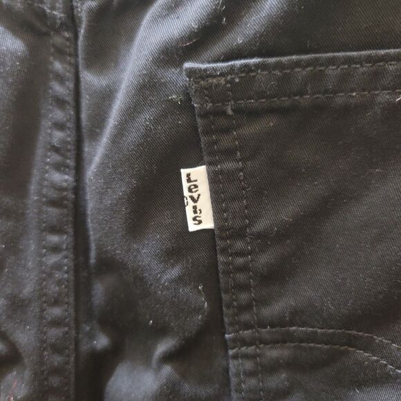 Levi's Mens Classic Straight-Leg Black Jeans Size 28 Casual Work -Unisex - Picture 3 of 8